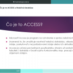 Access online kurz - Ukážka