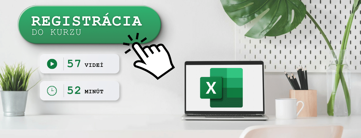Excel kurz skratky - registrácia - Šurina