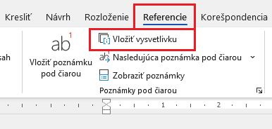 kde sú vysvetlivky